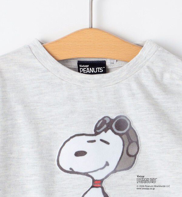 SHIPS KIDS「SHIPS KIDS:80～90cm / PEANUTS FA プリント ロングスリーブ Tシャツ」|Tシャツ・カットソー|