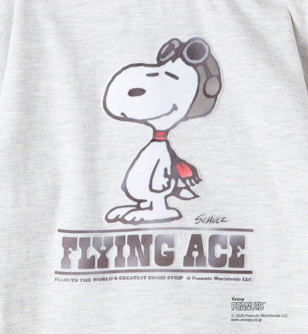 SHIPS KIDS「SHIPS KIDS:80～90cm / PEANUTS FA プリント ロングスリーブ Tシャツ」|Tシャツ・カットソー|