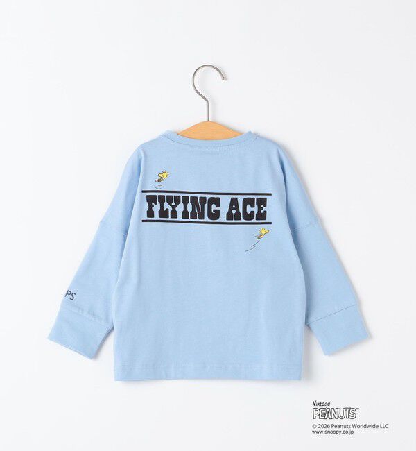 SHIPS KIDS「SHIPS KIDS:80～90cm / PEANUTS FA プリント ロングスリーブ Tシャツ」|Tシャツ・カットソー|