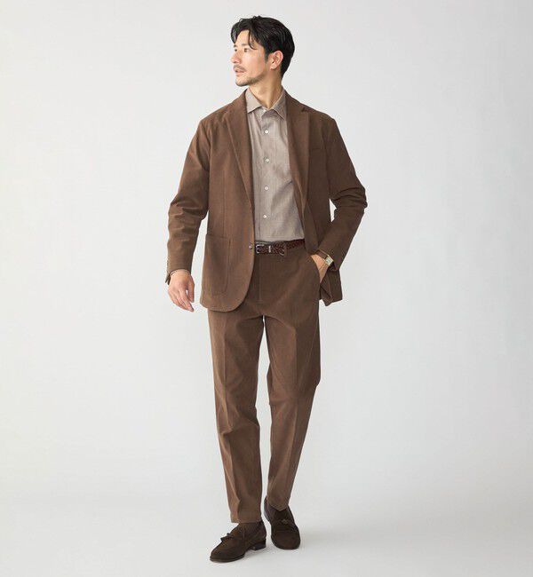 SHIPS「MADE IN JAPAN ワイドカラー ヘリンボーン ネル シャツ」|シャツ・ブラウス|