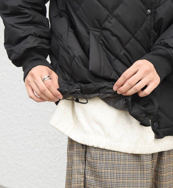 SHIPS any「【SHIPS any別注】TAION:〈手洗い可能〉ダイヤキルト スピンドル ダウン ブルゾン 26AW◆」|ブルゾン・スタジャン|