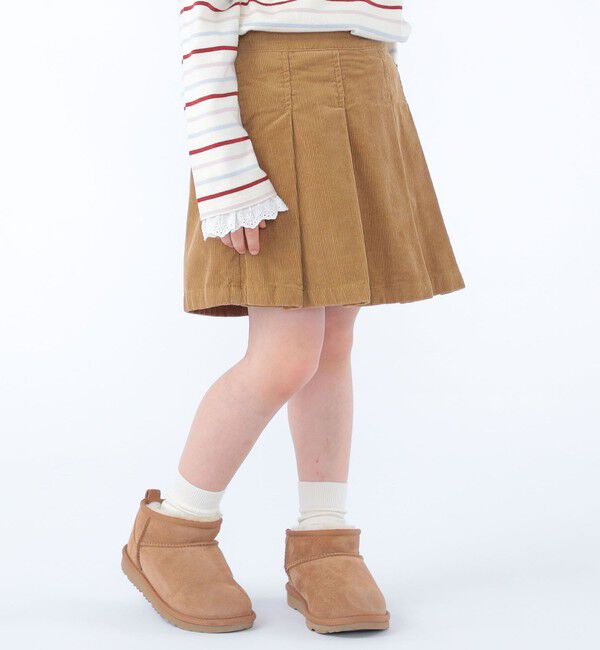 SHIPS KIDS「100～130cm / プリーツ コーデュロイ キュロット」|キュロット|