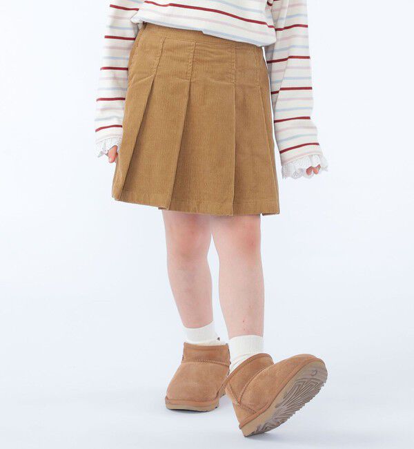 SHIPS KIDS「100～130cm / プリーツ コーデュロイ キュロット」|キュロット|