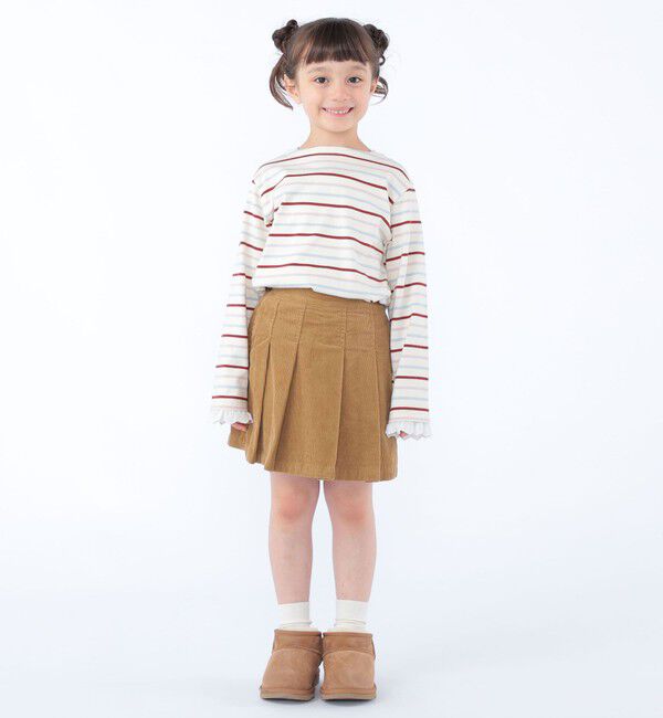 SHIPS KIDS「100～130cm / プリーツ コーデュロイ キュロット」|キュロット|