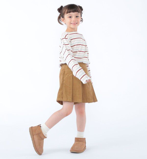 SHIPS KIDS「100～130cm / プリーツ コーデュロイ キュロット」|キュロット|