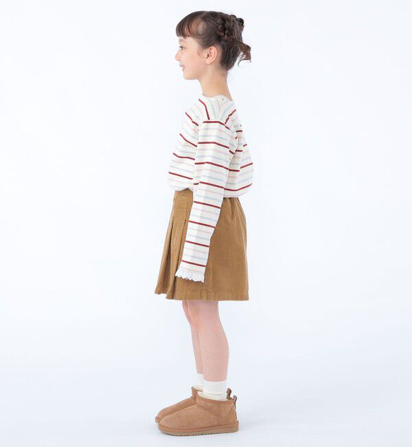 SHIPS KIDS「100～130cm / プリーツ コーデュロイ キュロット」|キュロット|