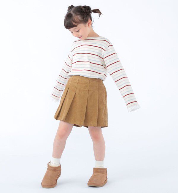 SHIPS KIDS「100～130cm / プリーツ コーデュロイ キュロット」|キュロット|