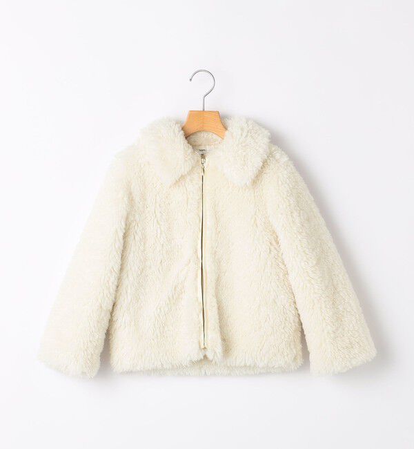 SHIPS KIDS「【一部WEB限定】140～150cm /〈手洗い可能〉 フェイクファー ブルゾン」|その他|オフホワイト