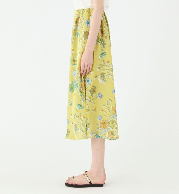 Ballsey「【別注】manipuri for Ballsey Collage Bloom アシンメトリータックスカート」|フレア|
