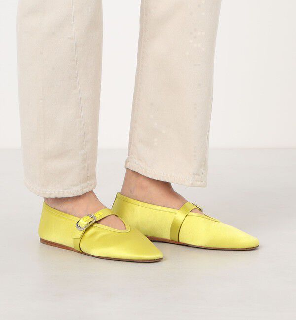 TOMORROWLAND GOODS「LE MONDE BERYL STELLA SLIPPER SATIN サテン メリージェーン」|バレエシューズ|