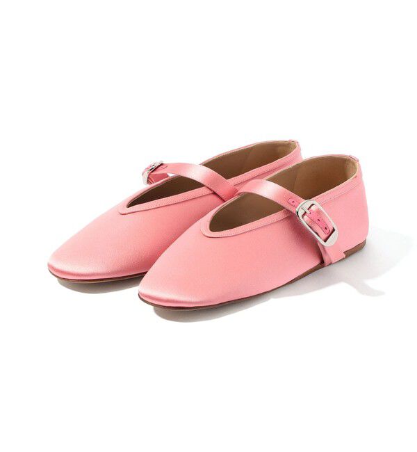TOMORROWLAND GOODS「LE MONDE BERYL STELLA SLIPPER SATIN サテン メリージェーン」|バレエシューズ|31 ライトピンク