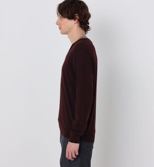 TOMORROWLAND MENS「TOMORROWLAND tricot スーパーファインメリノウール Vネックニット S-WOOL」|ニット・セーター|