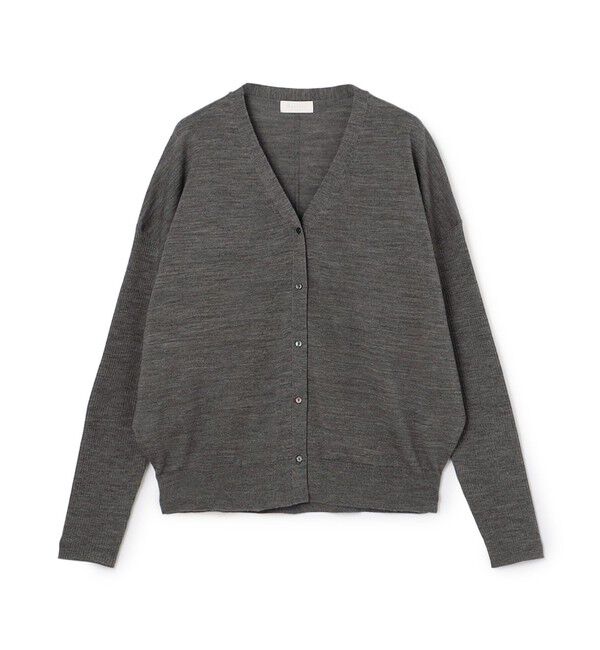 Ballsey「シルケットウール Vネックカーディガン」|カーディガン|15 グレー