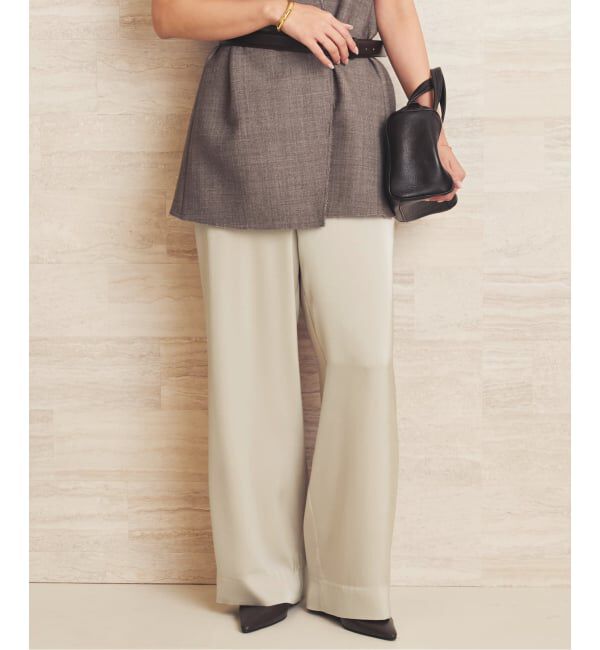 Plage「《追加予約》dull satin relax パンツ 2」|その他|