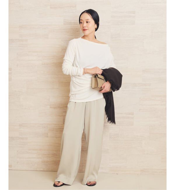 Plage「《追加予約》dull satin relax パンツ 2」|その他|