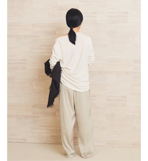 Plage「《追加予約》dull satin relax パンツ 2」|その他|