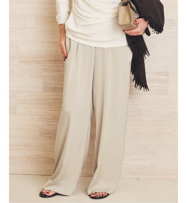 Plage「《追加予約》dull satin relax パンツ 2」|その他|