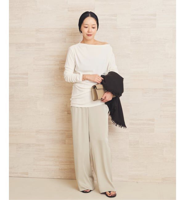 Plage「《追加予約》dull satin relax パンツ 2」|その他|