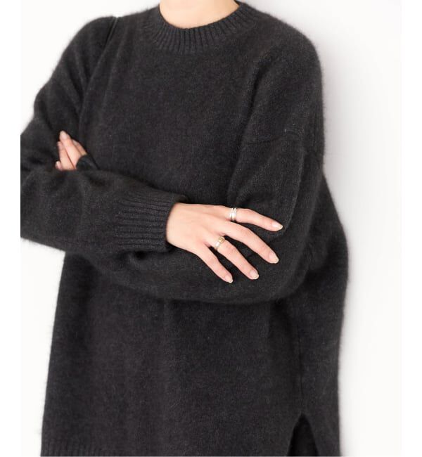 Plage「《予約》Fur Crew-Neck Slit プルオーバー」|ニット・セーター|