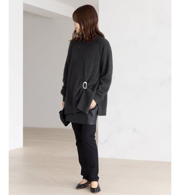 Plage「《予約》Fur Crew-Neck Slit プルオーバー」|ニット・セーター|