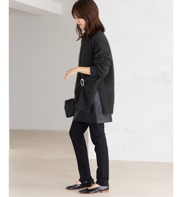 Plage「《予約》Fur Crew-Neck Slit プルオーバー」|ニット・セーター|