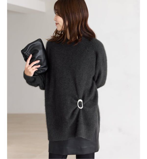 Plage「《予約》Fur Crew-Neck Slit プルオーバー」|ニット・セーター|