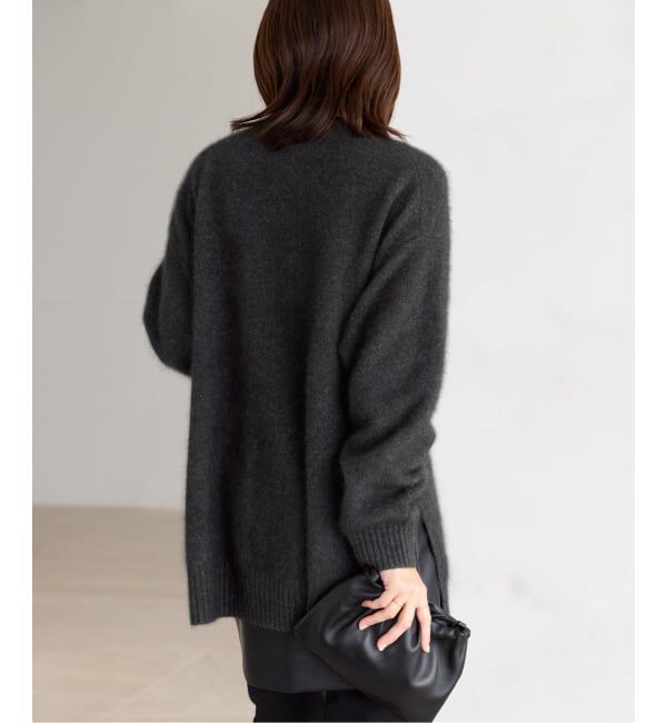 Plage「《予約》Fur Crew-Neck Slit プルオーバー」|ニット・セーター|