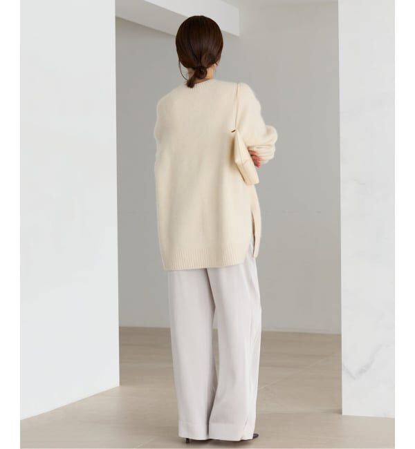 Plage「《予約》Fur Crew-Neck Slit プルオーバー」|ニット・セーター|