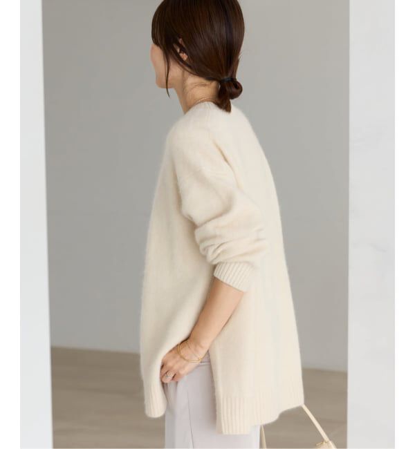 Plage「《予約》Fur Crew-Neck Slit プルオーバー」|ニット・セーター|