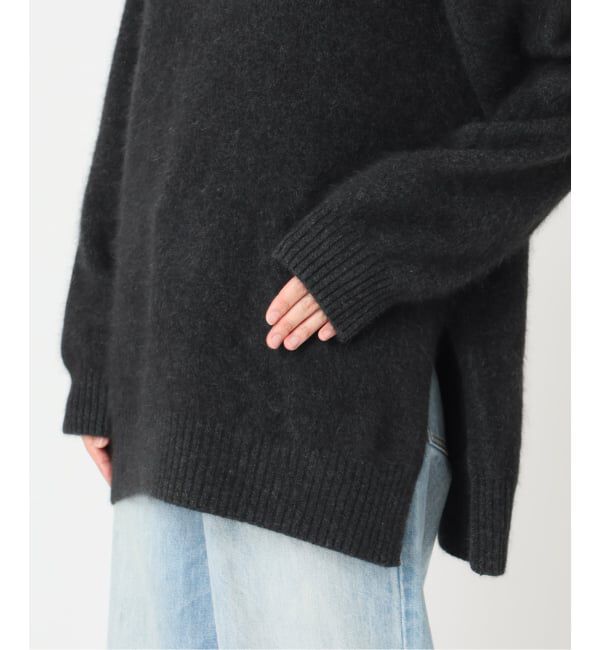 Plage「《予約》Fur Crew-Neck Slit プルオーバー」|ニット・セーター|