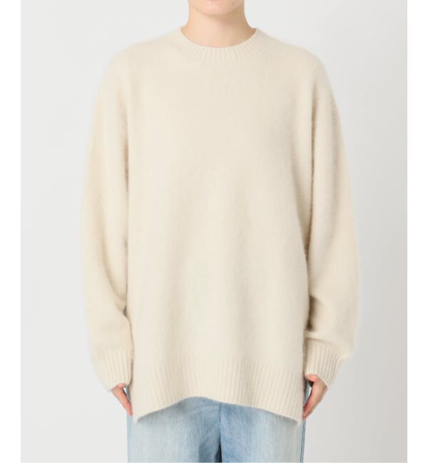 Plage「《予約》Fur Crew-Neck Slit プルオーバー」|ニット・セーター|