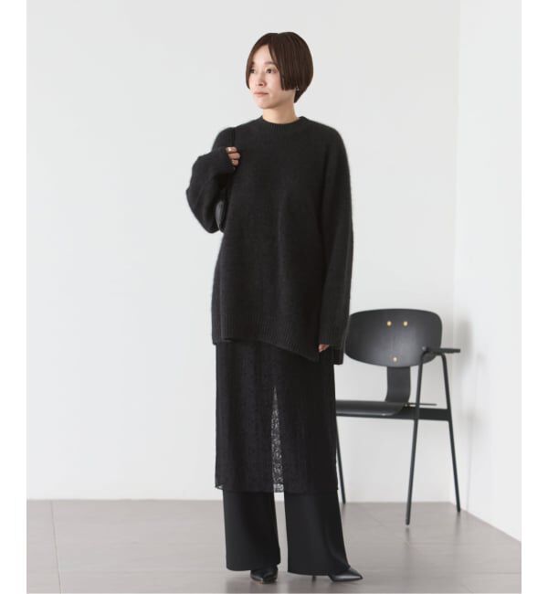 Plage「《予約》Fur Crew-Neck Slit プルオーバー」|ニット・セーター|