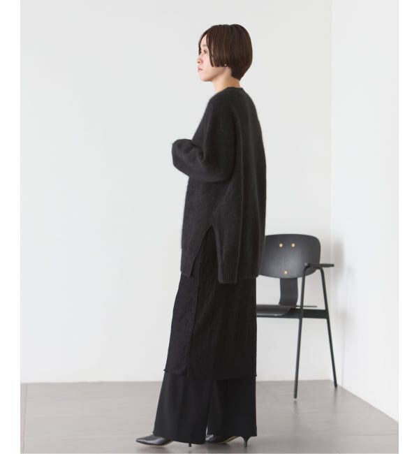 Plage「《予約》Fur Crew-Neck Slit プルオーバー」|ニット・セーター|