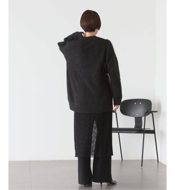 Plage「《予約》Fur Crew-Neck Slit プルオーバー」|ニット・セーター|