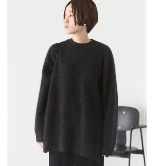 Plage「《予約》Fur Crew-Neck Slit プルオーバー」|ニット・セーター|