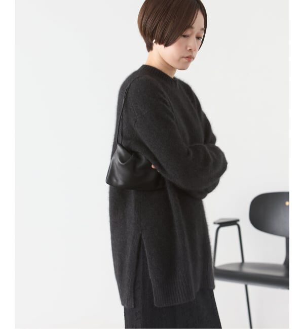 Plage「《予約》Fur Crew-Neck Slit プルオーバー」|ニット・セーター|