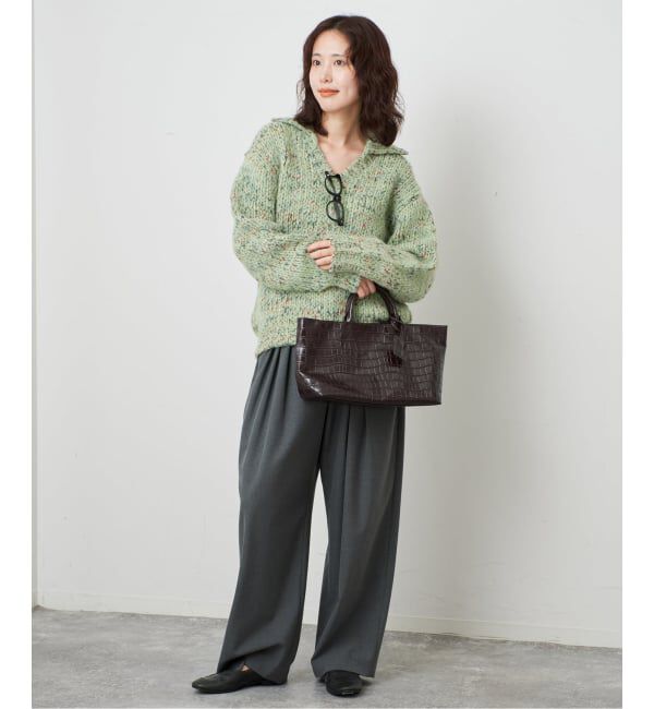 SLOBE IENA「《予約》TRICOTS JEAN MARC/トリコットジーンマルク SLOBE別注 MIXスキッパーニット」|ニット・セーター|