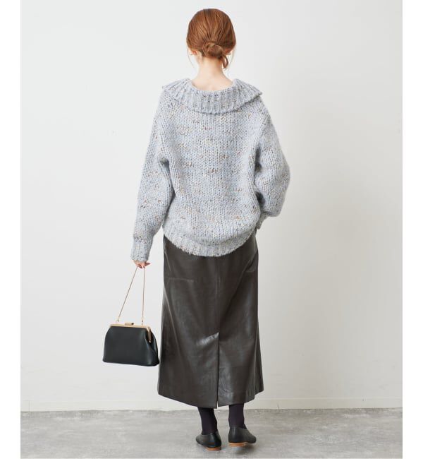 SLOBE IENA「《予約》TRICOTS JEAN MARC/トリコットジーンマルク SLOBE別注 MIXスキッパーニット」|ニット・セーター|