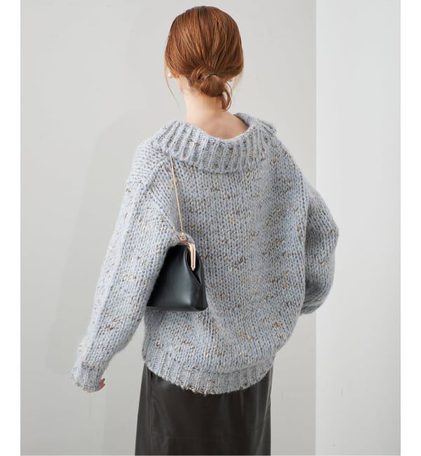 SLOBE IENA「《予約》TRICOTS JEAN MARC/トリコットジーンマルク SLOBE別注 MIXスキッパーニット」|ニット・セーター|