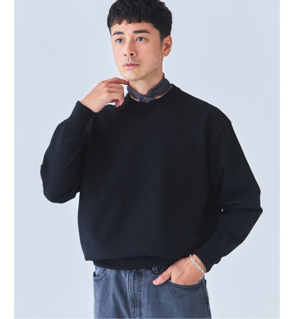 EDIFICE「《EDIFICE by PIPPIOLINO》コットン プレーディング クルーネック（WEB限定）」|スウェット・ジャージ|