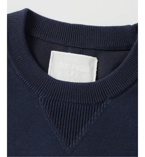 EDIFICE「《EDIFICE by PIPPIOLINO》コットン プレーディング クルーネック」|スウェット・ジャージ|