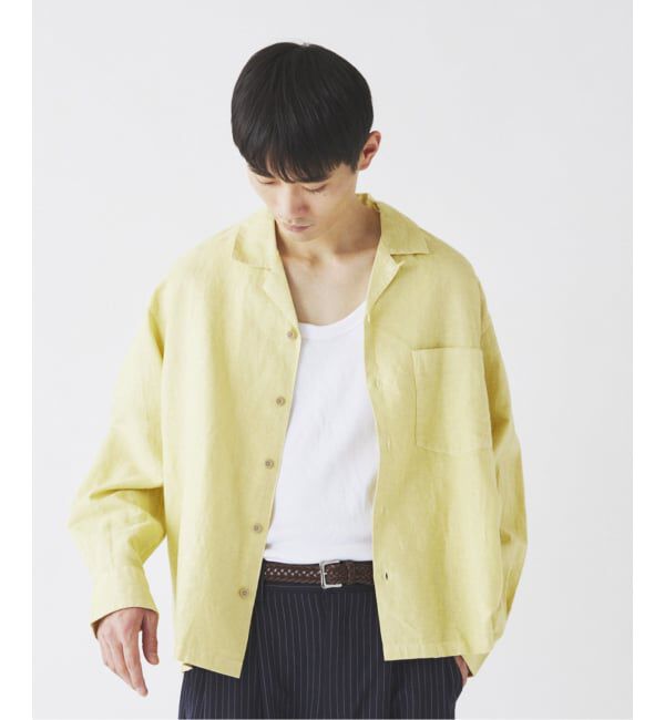 JOURNAL STANDARD relume「European Flax / ヨーロピアンフラックス 製品染め オープンカラーシャツ」|シャツ・ブラウス|
