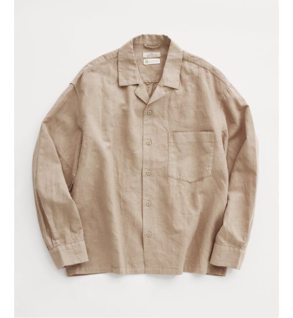 JOURNAL STANDARD relume「European Flax / ヨーロピアンフラックス 製品染め オープンカラーシャツ」|シャツ・ブラウス|