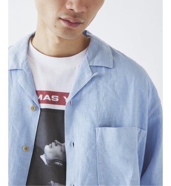 JOURNAL STANDARD relume「European Flax / ヨーロピアンフラックス 製品染め オープンカラーシャツ」|シャツ・ブラウス|