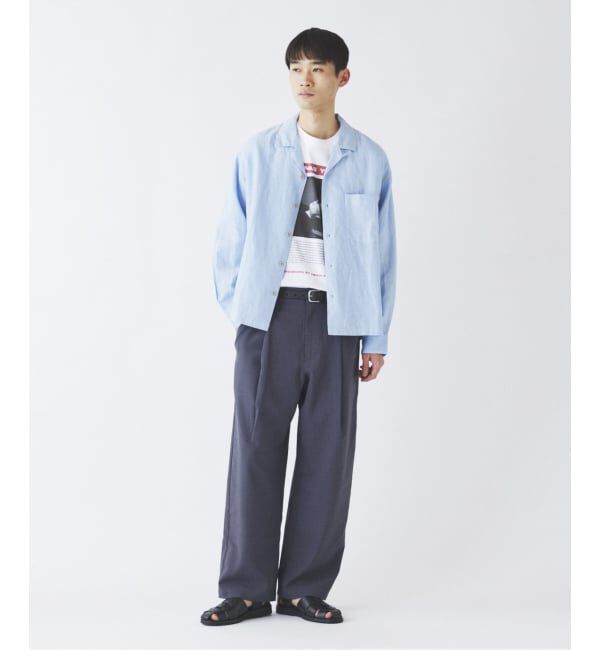 JOURNAL STANDARD relume「European Flax / ヨーロピアンフラックス 製品染め オープンカラーシャツ」|シャツ・ブラウス|