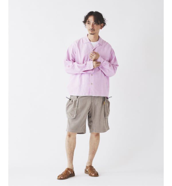 JOURNAL STANDARD relume「European Flax / ヨーロピアンフラックス 製品染め オープンカラーシャツ」|シャツ・ブラウス|