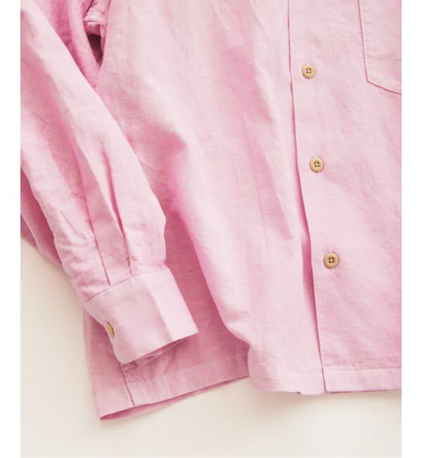 JOURNAL STANDARD relume「European Flax / ヨーロピアンフラックス 製品染め オープンカラーシャツ」|シャツ・ブラウス|