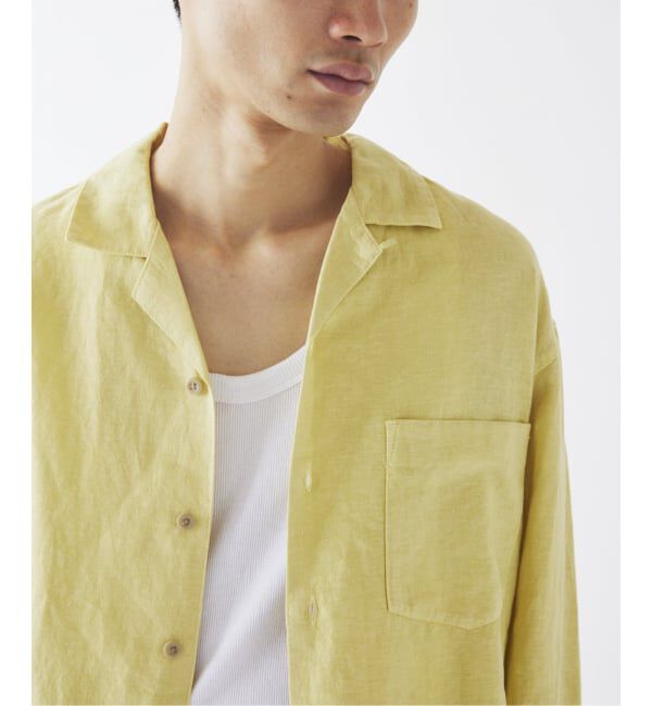 JOURNAL STANDARD relume「European Flax / ヨーロピアンフラックス 製品染め オープンカラーシャツ」|シャツ・ブラウス|