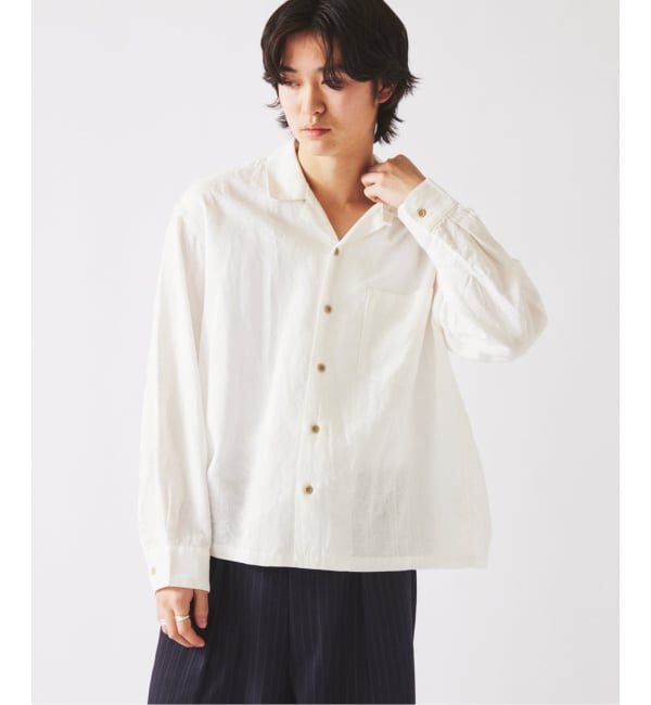 JOURNAL STANDARD relume「European Flax / ヨーロピアンフラックス 製品染め オープンカラーシャツ」|シャツ・ブラウス|
