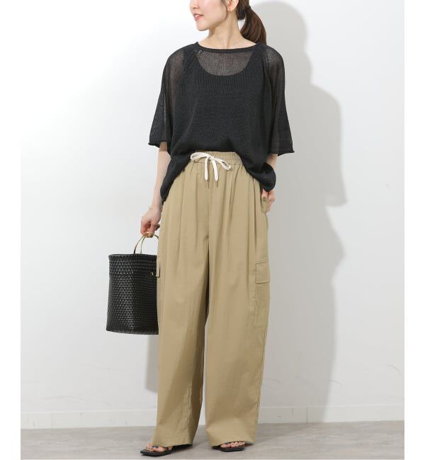 JOURNAL STANDARD relume「PEリネンハーフスリーブプルオーバー」|ニット・セーター|
